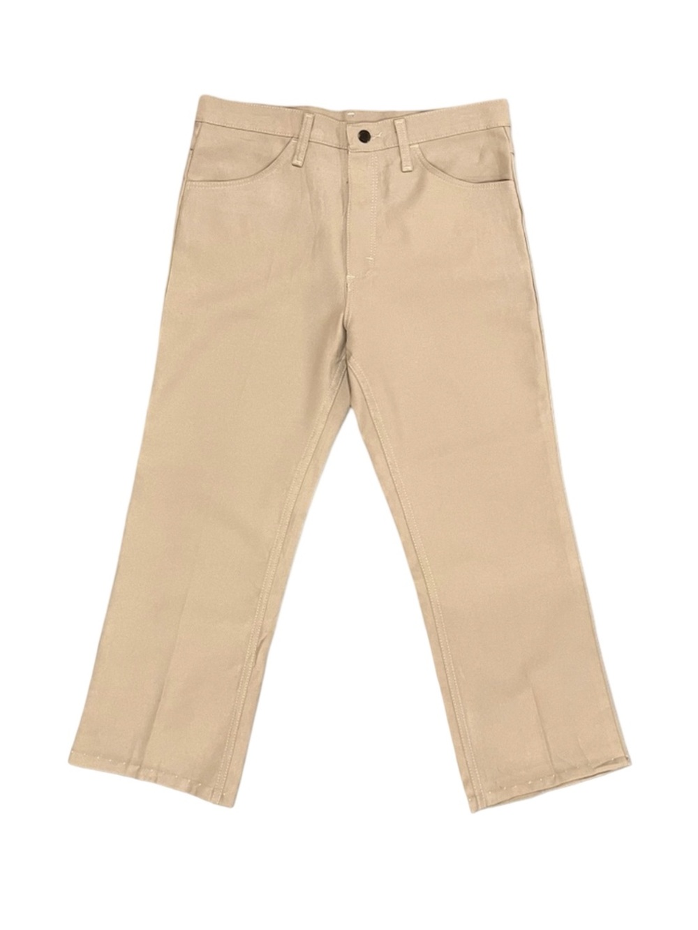 Vintage Wrangler Sta-Prest Khaki Pants USA Made 1970s 36x26